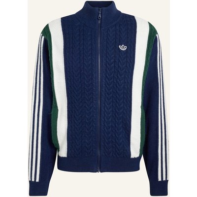 Adidas Originals Winter Club Originals Jacke, Gestrickt, Reissverschluss blau