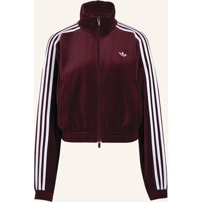 Adidas Originals Velours Track Top, Plissiert rot