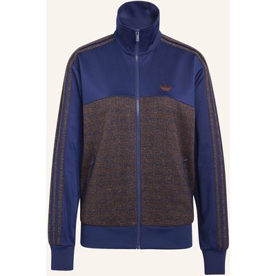 Adidas Originals Firebird Track Top, Locker Geschnitten, Karomuster blau