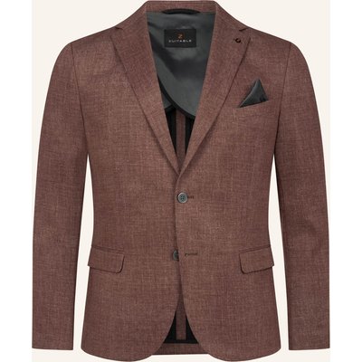 Zuitable Anzugssakko Dinick Slim Fit Aus Jersey braun