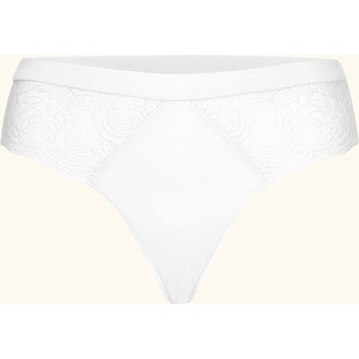 Erlich Textil Gertrud String Große Cups Mit Baumwolle (Aus Umstellung Auf Biologischen Anbau) - Flache Nähte weiss