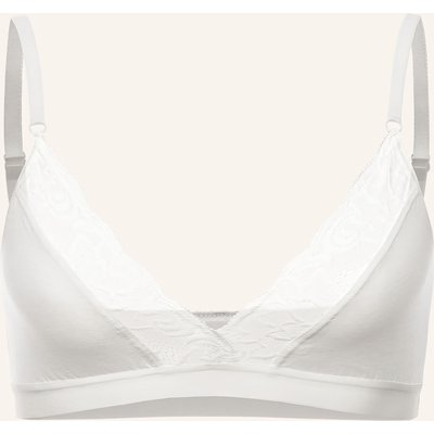 Erlich Textil Clara Bralette Mit Spitze Aus Modal - Verstellbare Träger weiss
