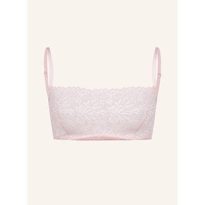 Erlich Textil Dreamy Lace Bandeau Bralette Bügellos Aus Nachhaltiger Spitze - Verstellbare Träger beige