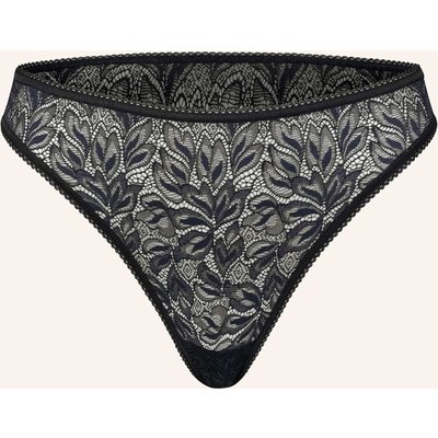 Erlich Textil Iconic Lace String Aus Nachhaltiger Spitze - Atmungsaktiv schwarz