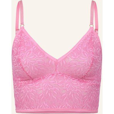 Erlich Textil Iconic Lace Bralette Top Aus Nachhaltiger Spitze - Verstellbare Träger pink