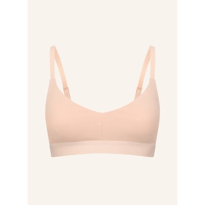 Erlich Textil Casual Cotton Bralette Mit Herausnehmbaren Pads Bügellos Aus Bio-Baumwolle - Verstellbare Träger braun