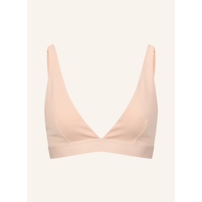 Erlich Textil Casual Cotton Bügelloser Plunge Bh Mittlerer Halt Aus Bio-Baumwolle - Verstellbare Träger braun