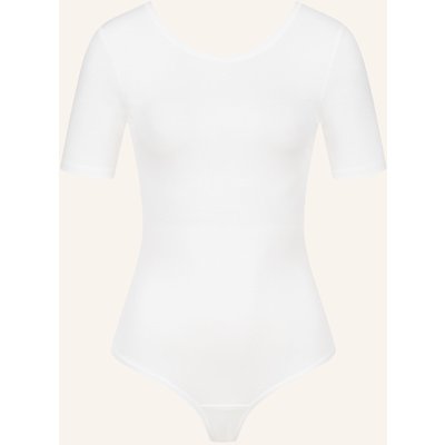 Erlich Textil Light Touch Body Mit Rückenausschnitt Aus Weichem Lyocell weiss