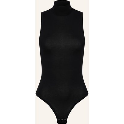 Erlich Textil Light Touch Stehkragen Body Aus Weichem Lyocell schwarz