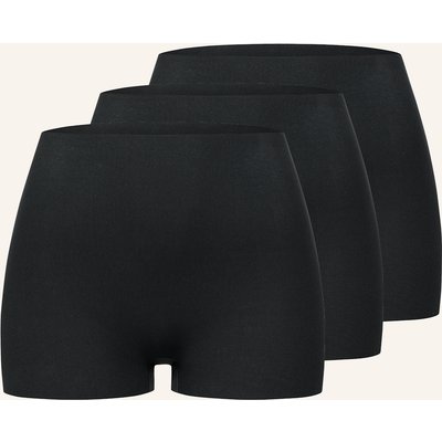 Erlich Textil 3er Pack Light Touch Panty Slip Aus Modal - Nahtlose Kanten schwarz