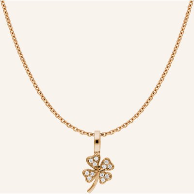 Cada Kette Tiny Lucky Clover rosegold