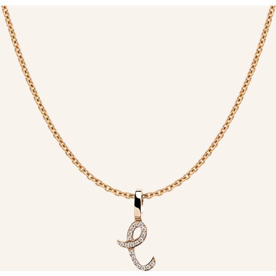 Cada Kette Tiny Diamond Letter C rosegold
