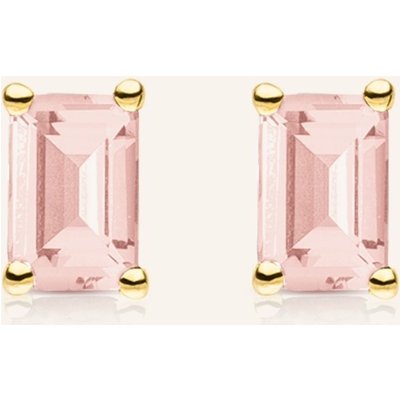 Veynou Ohrstecker Rosie Aus 14 Karat Gelbgold Und 1,40ct. Morganit gold