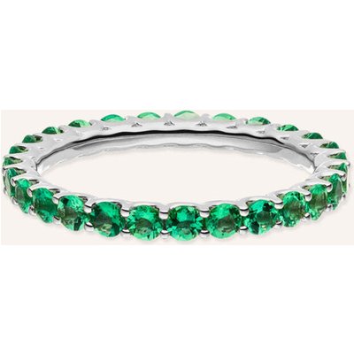 Veynou Ring Evergreen Memory Aus 14 Karat Weißgold Und 1,40ct. Smaragd silber