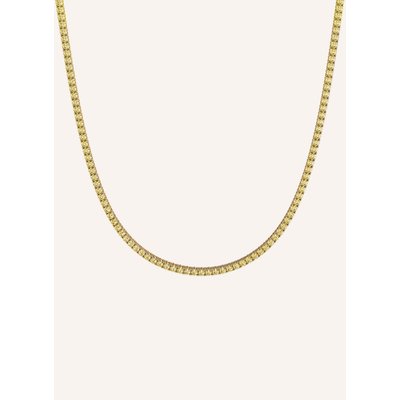 Veynou Tennishalskette Tennishalskette Aus 18 Karat Gelbgold Und 13,50ct. Gelbe Lab-Grown Diamanten gold
