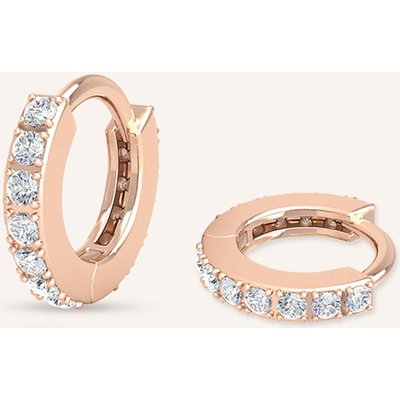 Veynou Creolen Mini Huggies Aus 14 Karat Roségold Und 0,33ct. Lab-Grown Diamanten rosegold