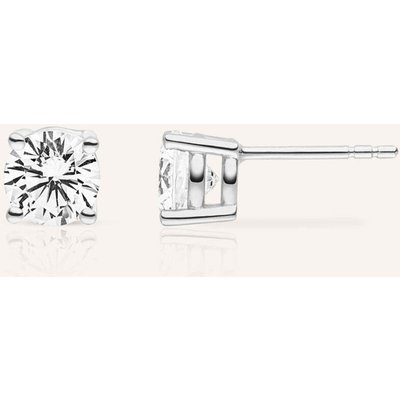 Veynou Ohrstecker Ella Aus 14 Karat Weißgold Und 0,30ct. Lab-Grown Diamanten silber
