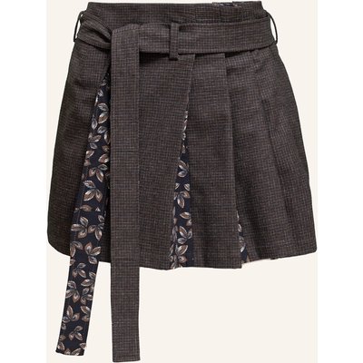 Helene Galwas Mini Faltenrock Heidi braun