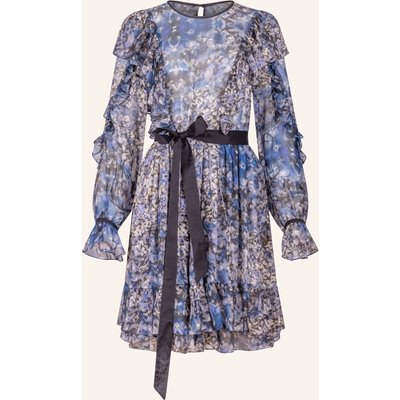 Helene Galwas Minikleid Aus Seide Beckyre blau