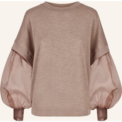 Helene Galwas Rundhalsausschnitt Pullover Lea braun
