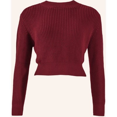 Adlysh Kurzer Strickpullover Aus Baumwolle rot