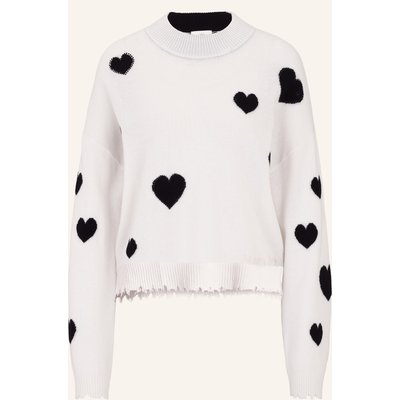 Princess Goes Hollywood Pullover Mit Schmucksteinen Und Cashmere weiss