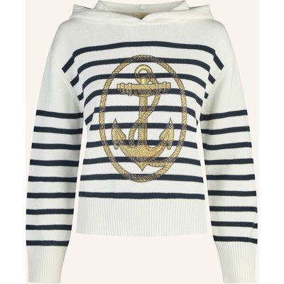Princess Goes Hollywood Strick-Hoodie Mit Schmucksteinen weiss