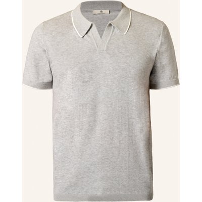 Gebauer & Gebauer Strick-Poloshirt Clint grau