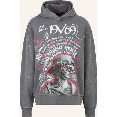 19V69 Italia Hoodie Quentino Graffiti grau