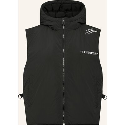Plein Sport Daunenweste Scratch schwarz