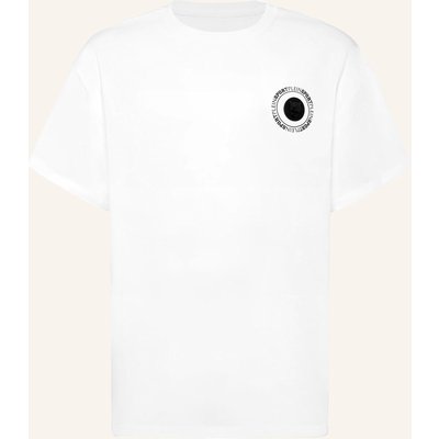 Plein Sport Kurzarm-Rundhals-T-Shirt Logo weiss