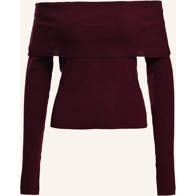 Essentiel Antwerp Off-Shoulder-Pullover Killy rot