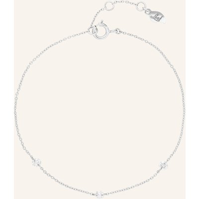 Leaf Armband Pure Triple Aus 18 Karat Weißgold Mit Diamanten silber