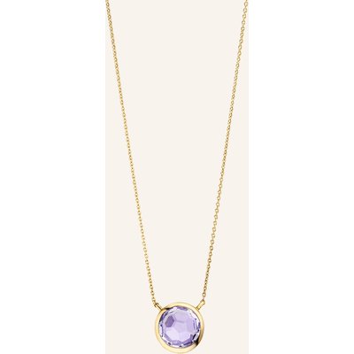 Leaf Halskette Amethyst Aus 14 Karat Gelbgold gold