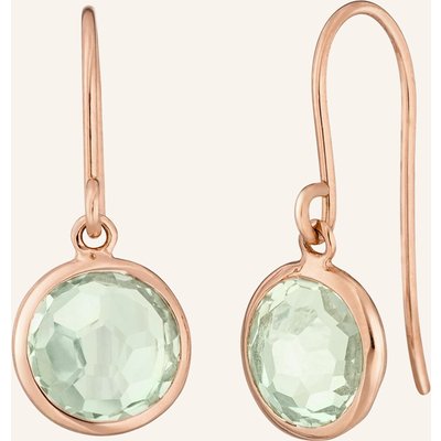 Leaf Ohrhänger Green Amethyst aus14 Karat Roségold rosegold