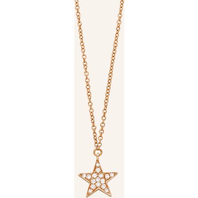 Leaf Halskette Stern Aus 18 Karat Roségold Mit Diamanten rosegold