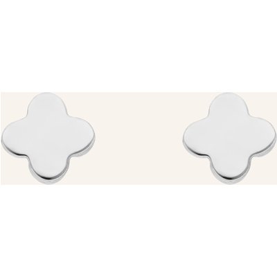 Leaf Ohrstecker Mini Clover Aus 14 Karat Gelbgold silber