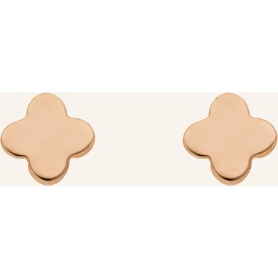 Leaf Ohrstecker Mini Clover Aus 14 Karat Gelbgold rosegold