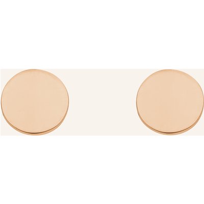 Leaf Ohrstecker Mini Plates Aus 14 Karat Gelbgold rosegold