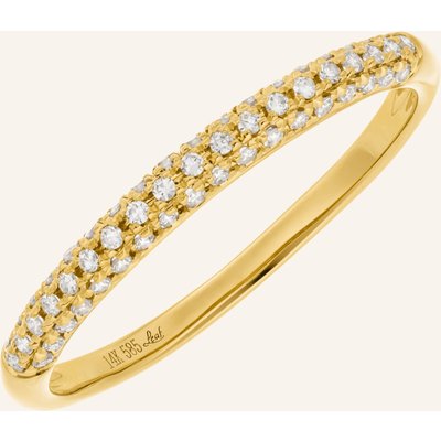 Leaf Ring Dazzle Mit Diamanten gold