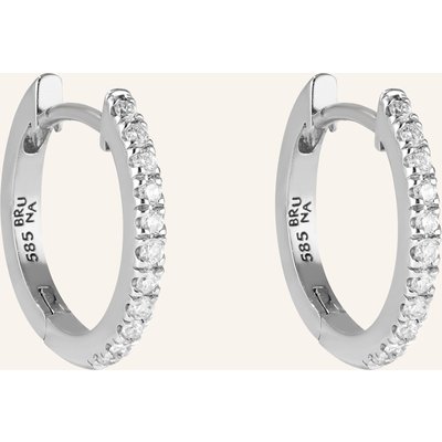 Bruna The Label Creolen Lumière Mit Laborgezüchteten Diamanten weiss
