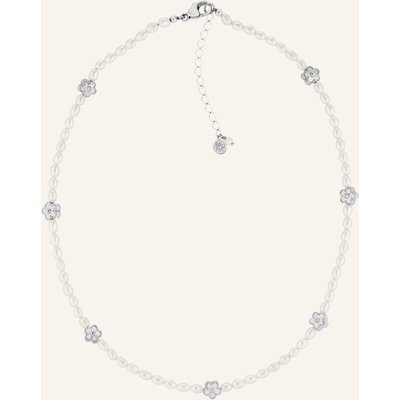 Bruna The Label Choker Fiore Mit Perlen silber