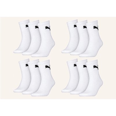Puma Sportsocken Short Crew 12-Pack weiss