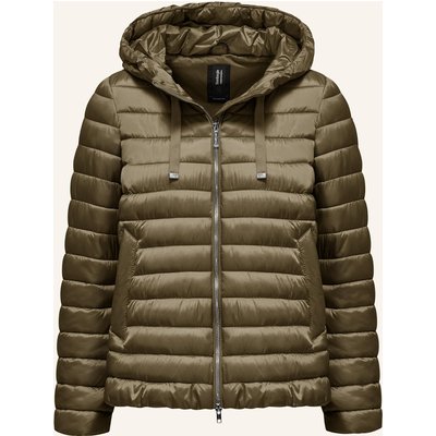 Bomboogie Glänzende Daunenjacke beige