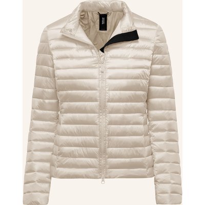 Bomboogie Glänzende Daunenjacke Mit Stehkragen grau
