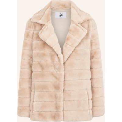 Americandreams Faux Fur Coat Short Bailey beige