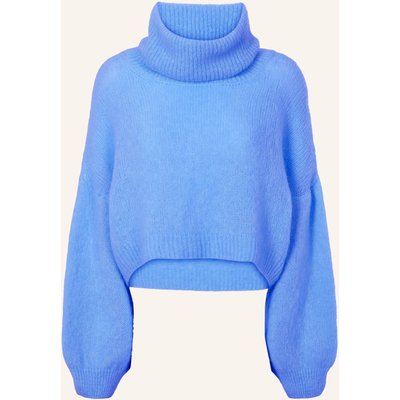Americandreams Rollkragenpullover Aus Alpaka Andrea blau
