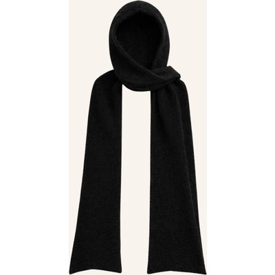 Americandreams Hooded Alpaca Scarf Penn schwarz