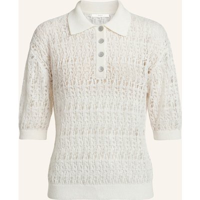 Pinxit Leinen-Poloshirt weiss