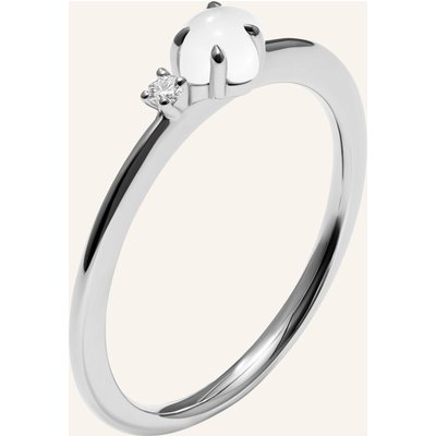 Vieri Ring Wolke Milchquarz Brillant Klein silber